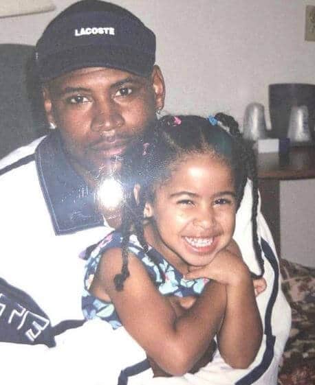 Yasmine Lopez with her father