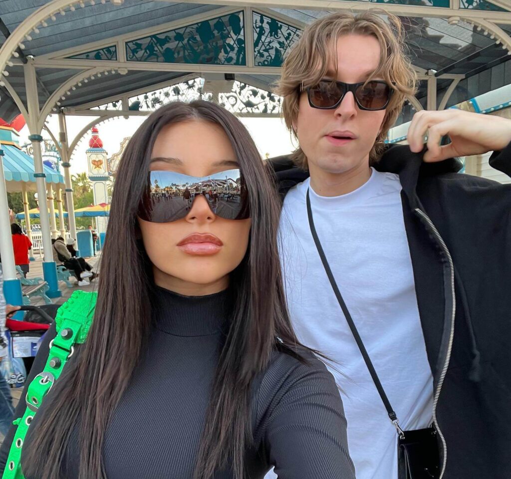 Mikaela Testa with her brother