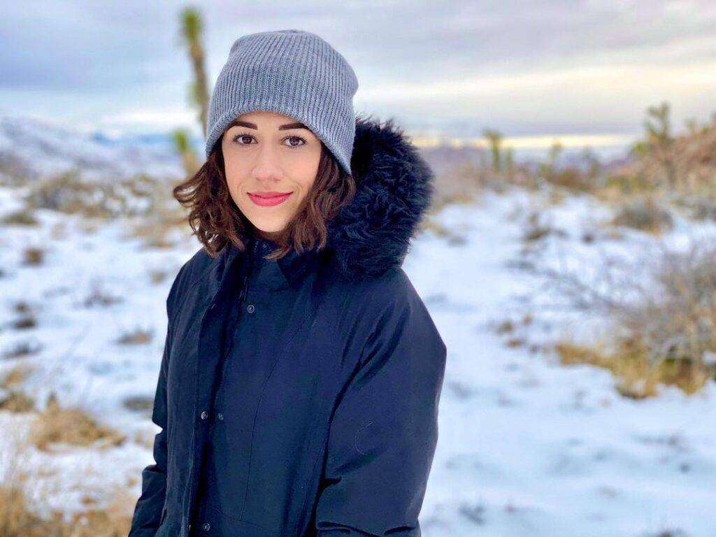 Colleen Ballinger is in Ice-land and here she is wearing a fur jacket and looking beautiful here.