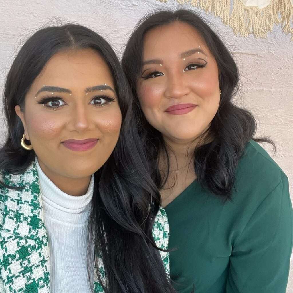 Shreyacooks is posing fora picture and is with her sister looking happy as they both are ready for happy diwali.